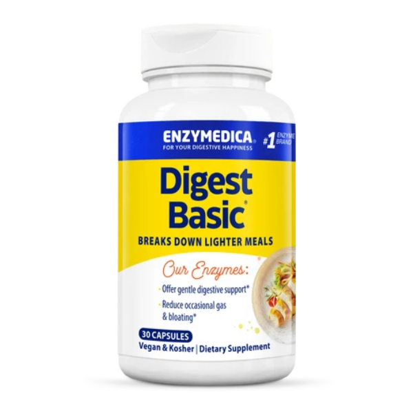 Digest Basic® Enzimas para Estomago Sensible (30 caps), Enzymedica