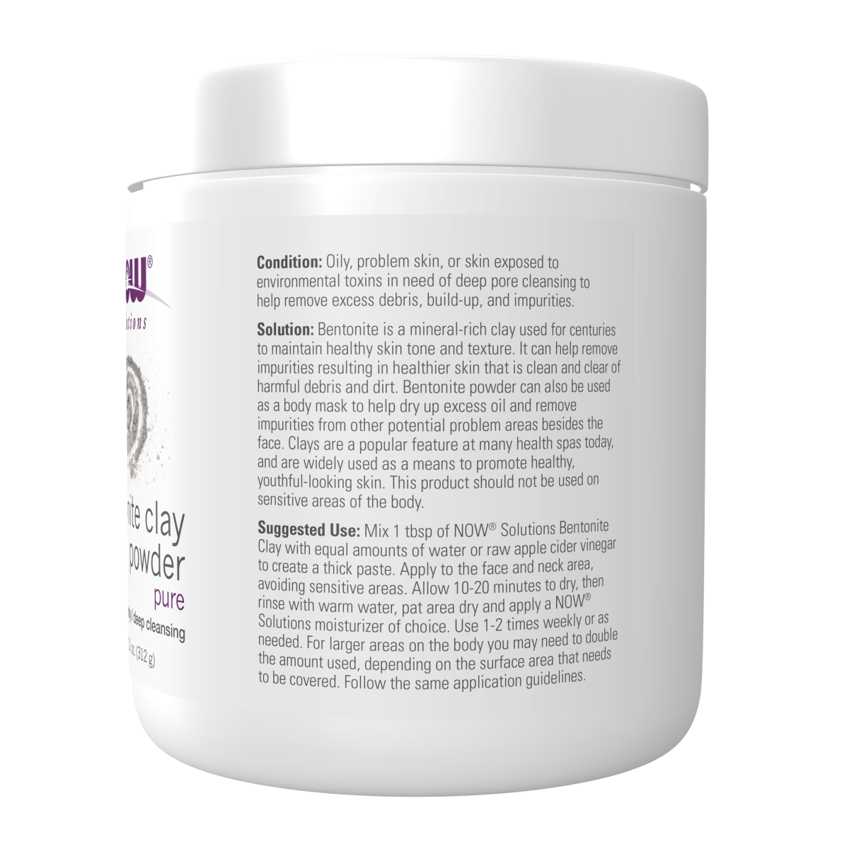OFERTA 80% Polvo de Arcilla de Bentonita (11 oz/312 gm)
