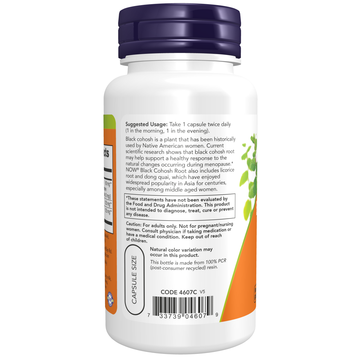 Raiz de Cohosh Negro 80 mg (90 veg caps)