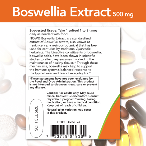 Extracto de Boswellia 500 mg (90 softgels)