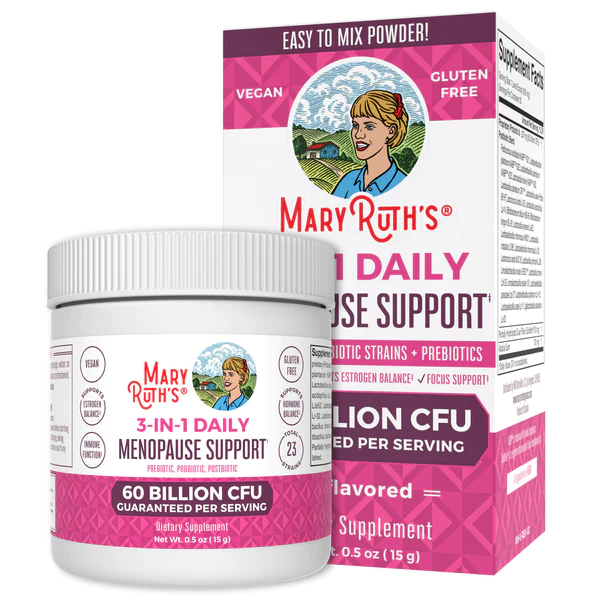 Apoyo para la Menopausia 3 en 1, Polvo (0.5oz/15g), Mary Ruth´s