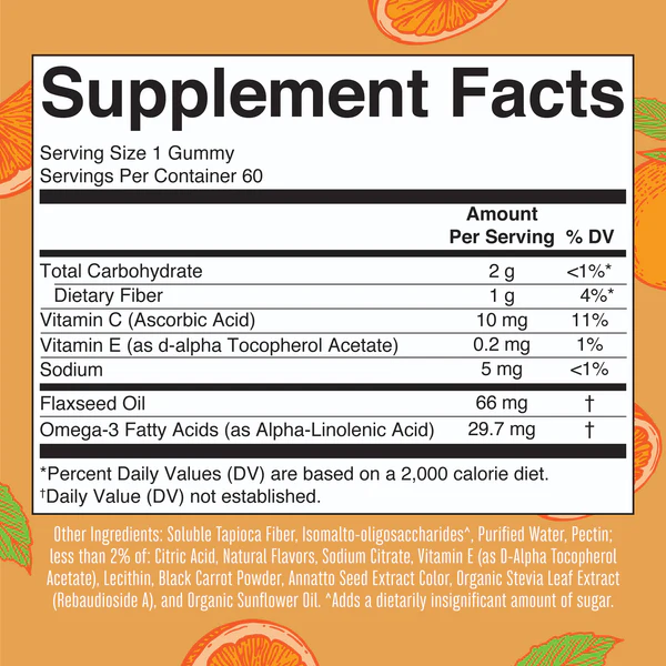 Omega-3 Vegano (60 gomitas), Mary Ruth´s