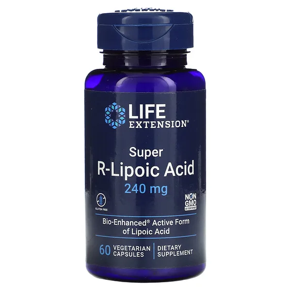Acido Super R-Lipoico 240 Mg (60 veg caps), Life Extension