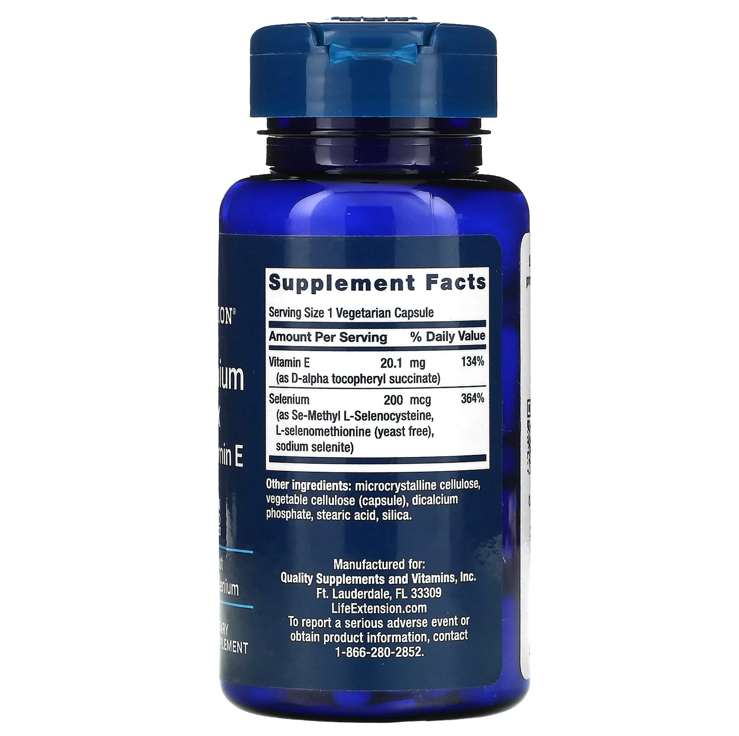 Super Selenio Complex con Vitamina E, 200 mcg (100 veg caps), Life Extension