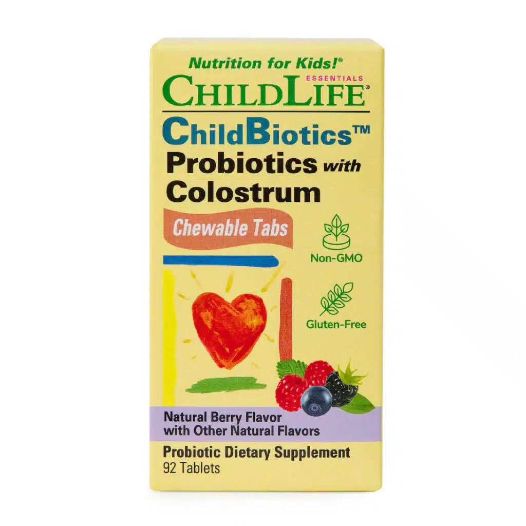 ChildBiotics Probioticos con Calostro para Niños (92 tabs masticables), Child Life