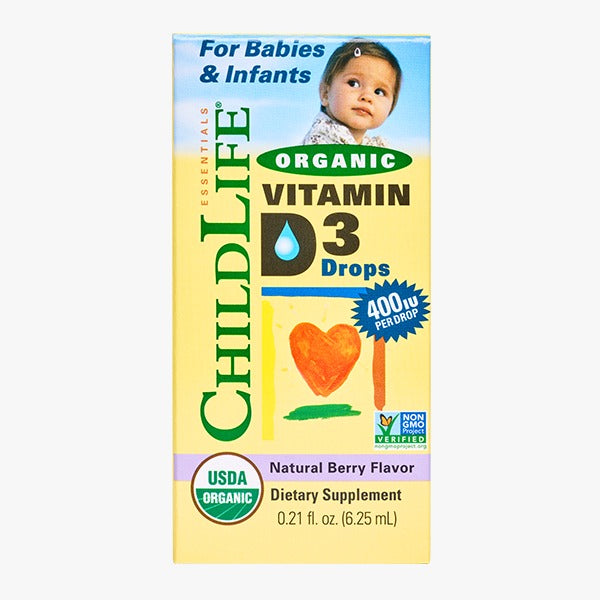 Vitamina D3 Organica 400 UI para Niños (0.21 fl oz/6.25ml), Child Life