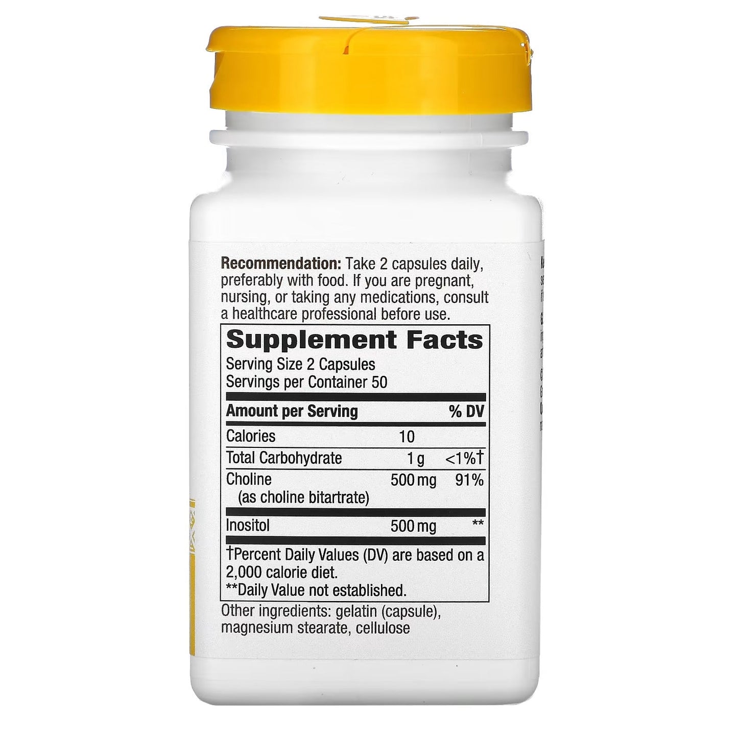 Colina & Inositol 1000 mg (100 caps), Nature's Way