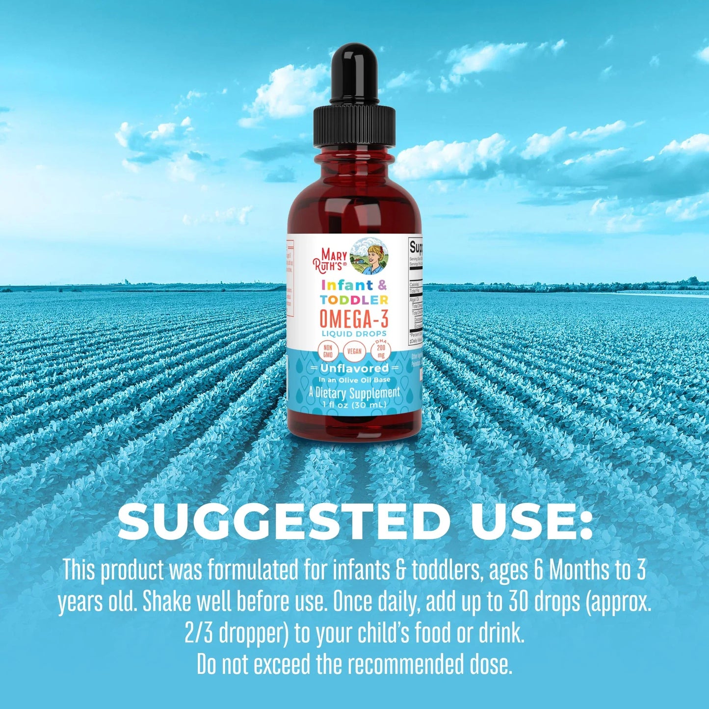Omega 3 para Infantes, Liquido (1 fl oz/30ml), Mary Ruth´s