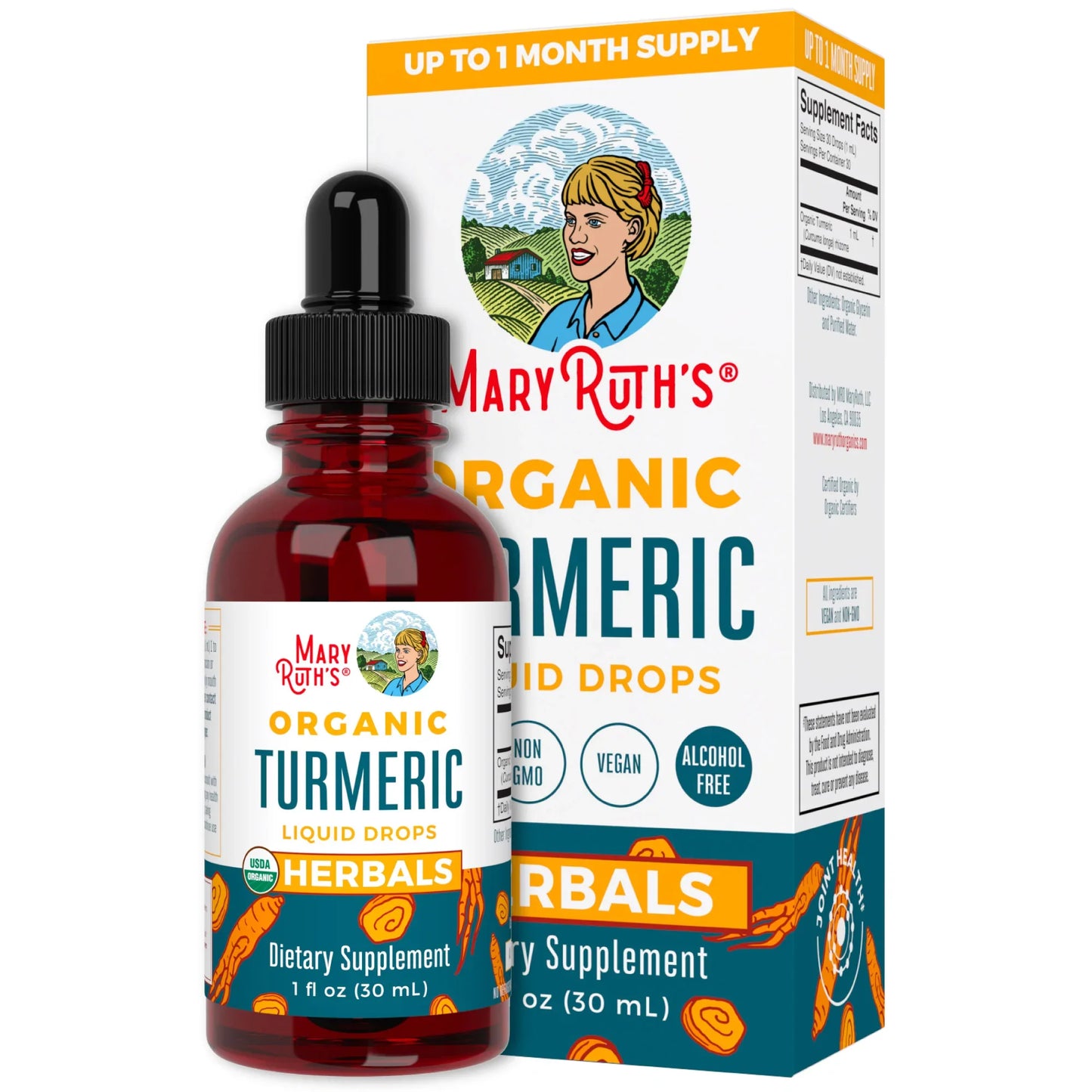 Curcuma Organica, Liquida (1 fl oz/30ml), Mary Ruth´s