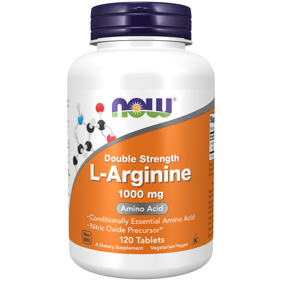 L-Arginina, 1000 mg de doble potencia (120 tabs)