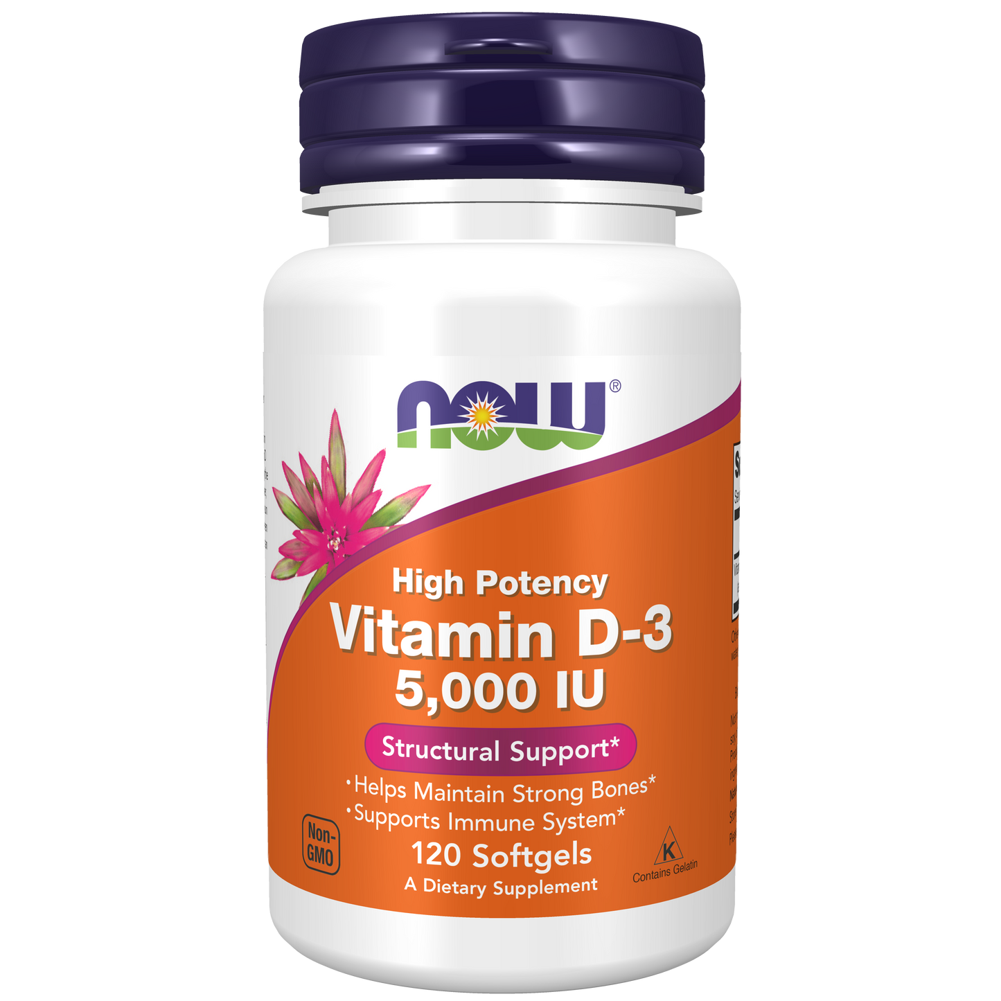 Vitamina D3 5000 IU (120 softgels)