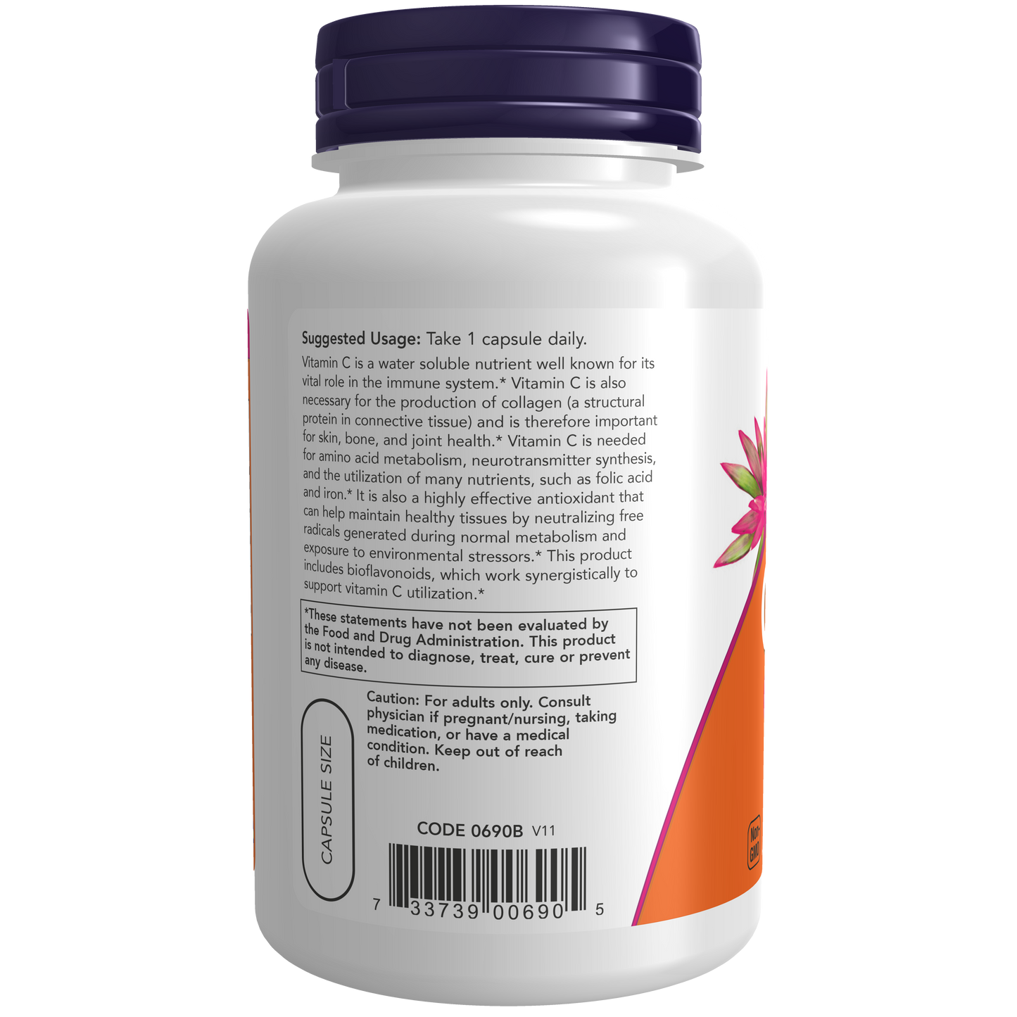 Vitamina C 1000 con Bioflavonoides (100 veg caps)