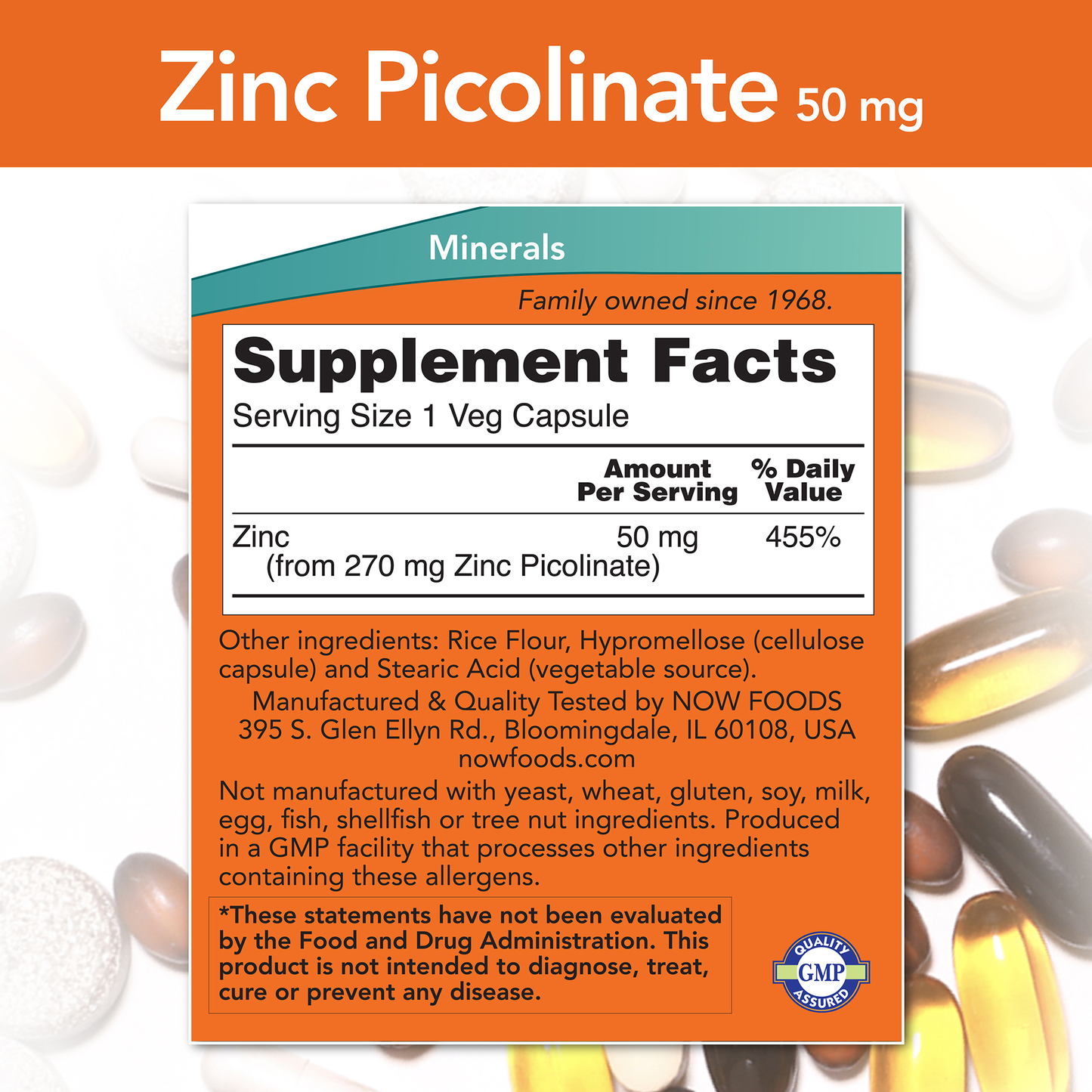 Zinc Picolinato 50 mg (60 veg caps)