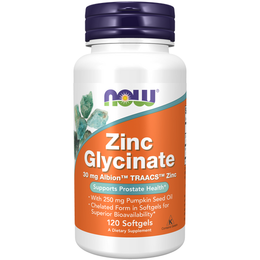 Glicinato de Zinc 30mg (120 softgels)