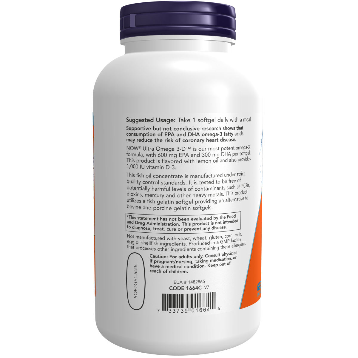 Ultra Omega 3-D™ 600 EPA (180 fish softgels)