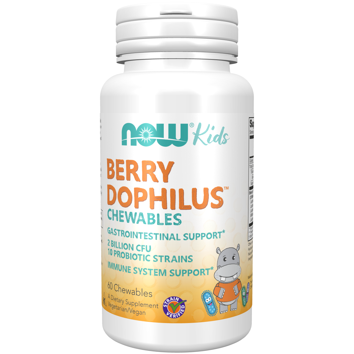 BerryDophilus™ Probiótico 10 2 billiones para Niños (60 masticables)