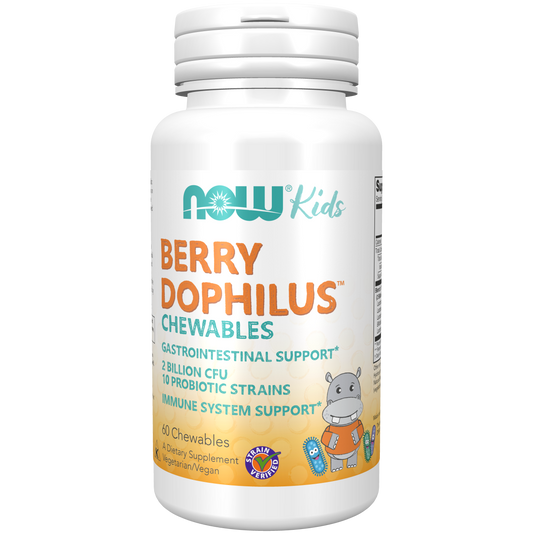 BerryDophilus™ Probiótico 10 2 billiones para Niños (60 masticables)