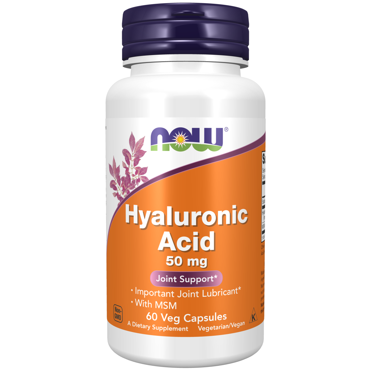 Acido Hialuronico con MSM 50mg (60 veg caps)