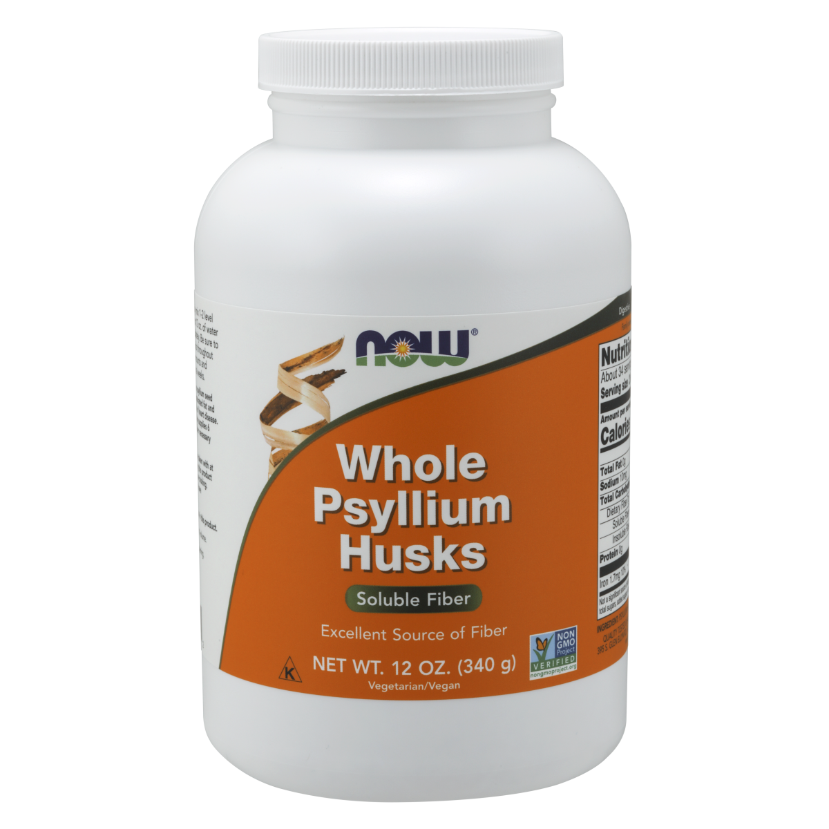 Cáscaras de Psyllium Enteras (12 oz/340gr)