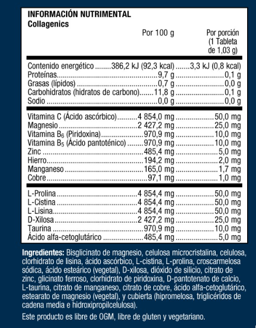 Collagenics 1.03 g (60 tabs), Metagenics