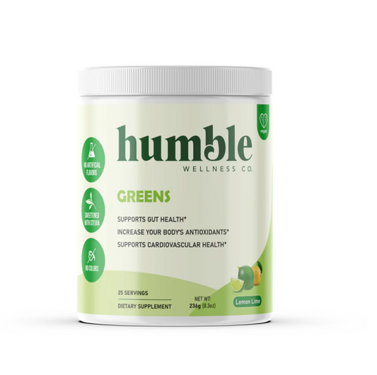 Super Greens, Jugo Verde en Polvo -Frutas y Verduras Organicos (8.3 oz/226g) vegano, Humble