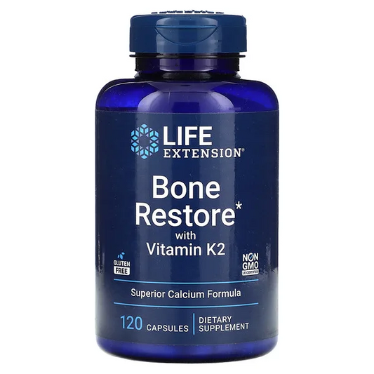 Bone Restore Con Vitamina K2 (120 caps), Life Extension