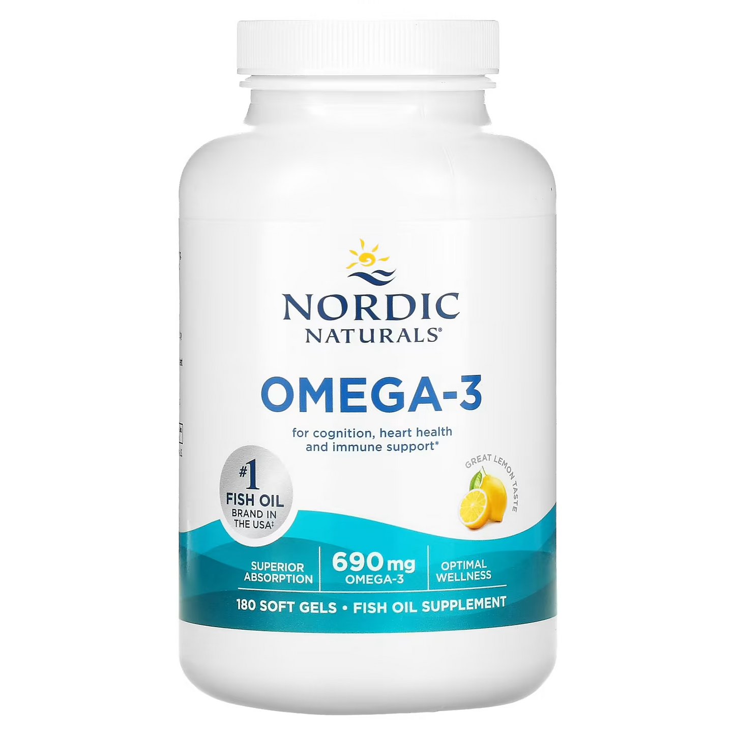 Omega 3, 690 mg (180 softgels), Nordic Naturals