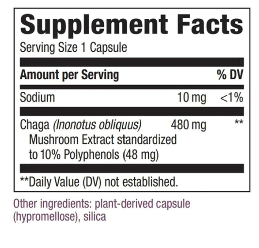 Chagá 480mg (30 veg caps) , Nature's Way