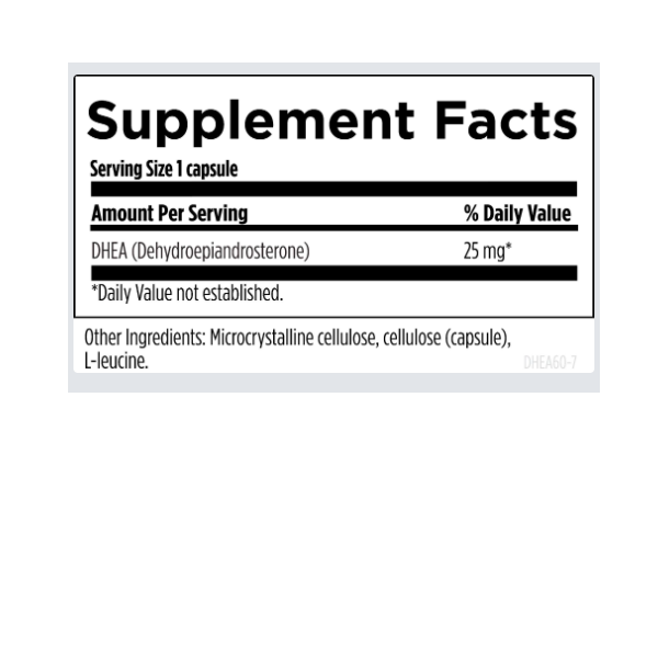 DHEA 25 mg (60 veg caps), Designs for Health