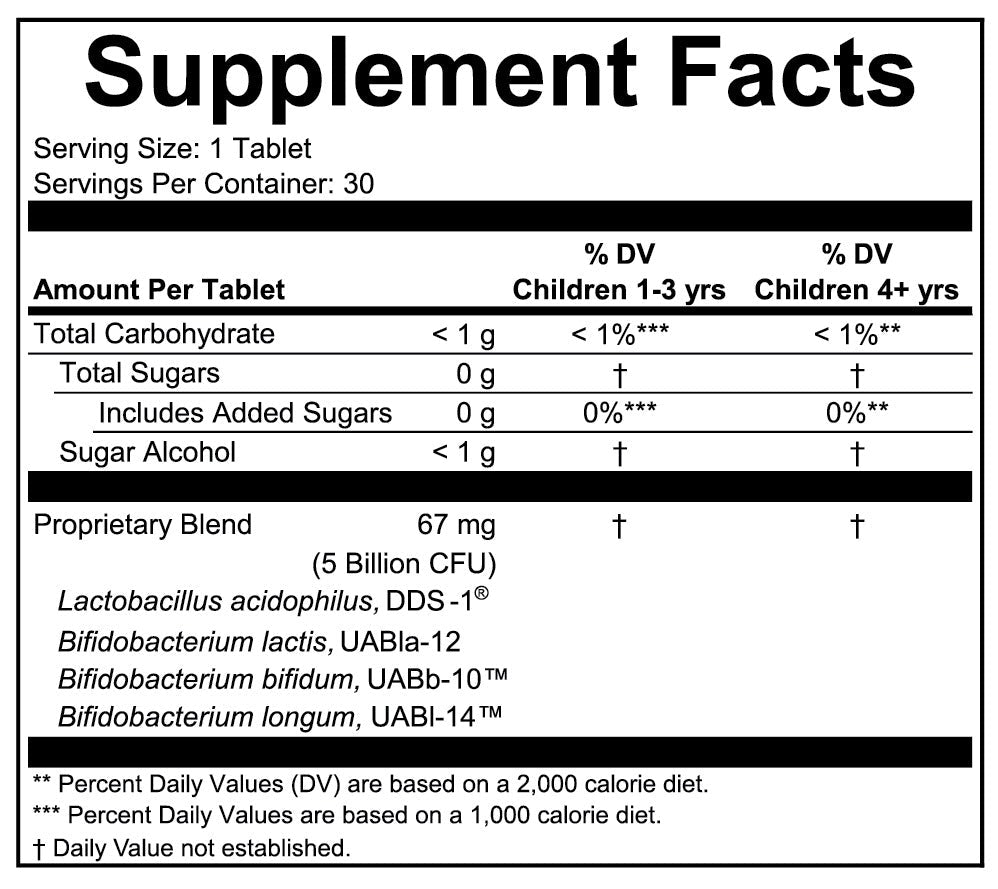 Childbiotics Apoyo Inmunológico y Digestivo para Niños (30 tabs masticables), Child Life