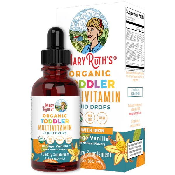 Multivitamínico Orgánico Con Hierro Para Niños (2 fl oz/60ml), Mary Ruth´s