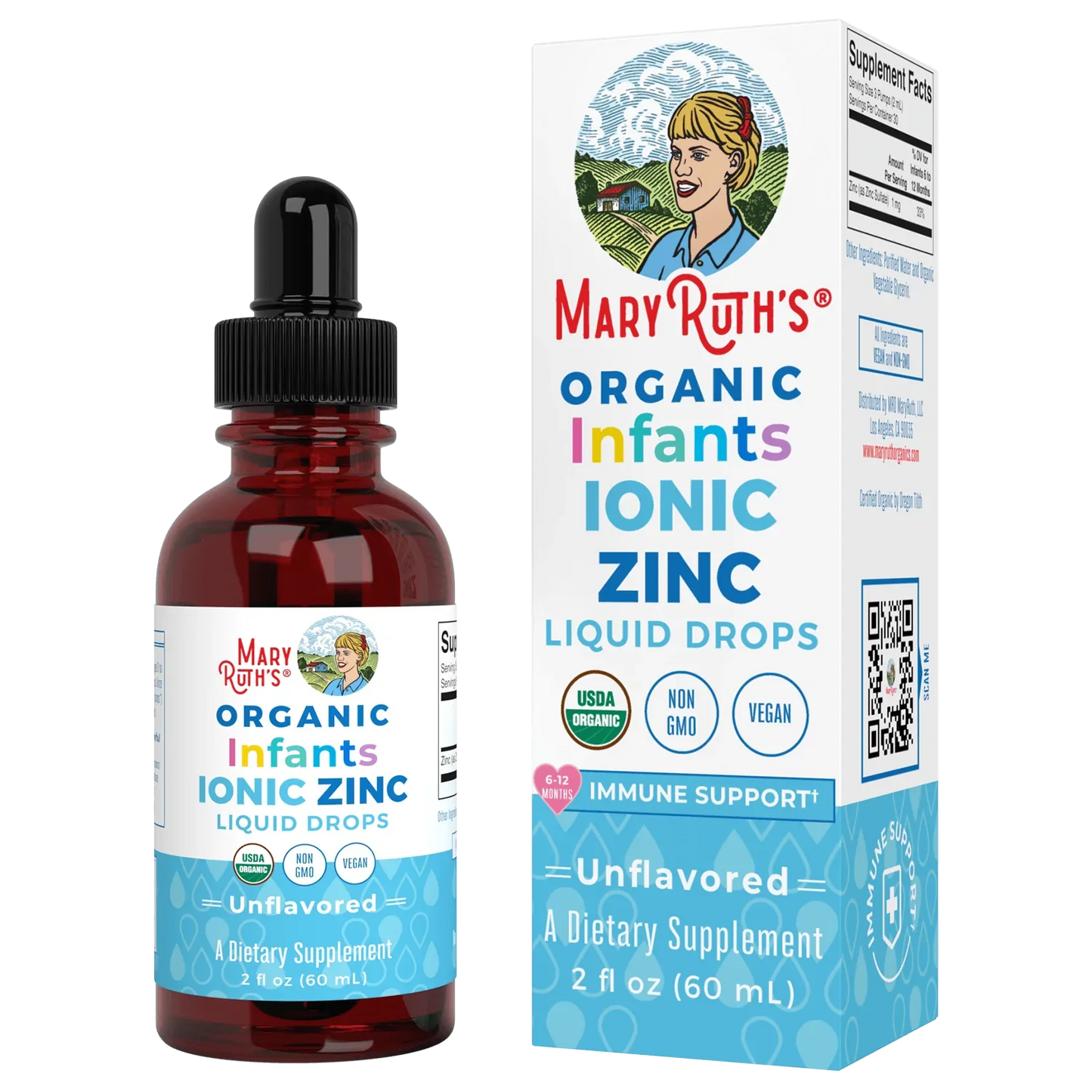 Zinc Líquido Infantil Orgánico (2 fl oz/60ml), Mary Ruth´s