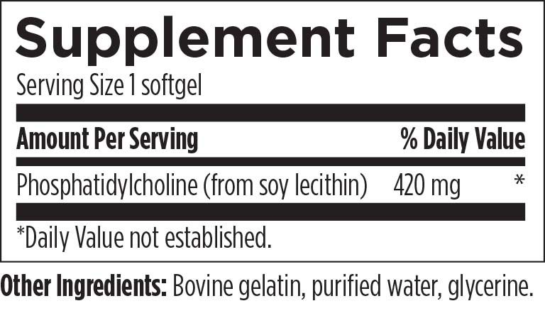 Fosfatidilcolina (180 softgels), Salud Óptima, Designs for Health