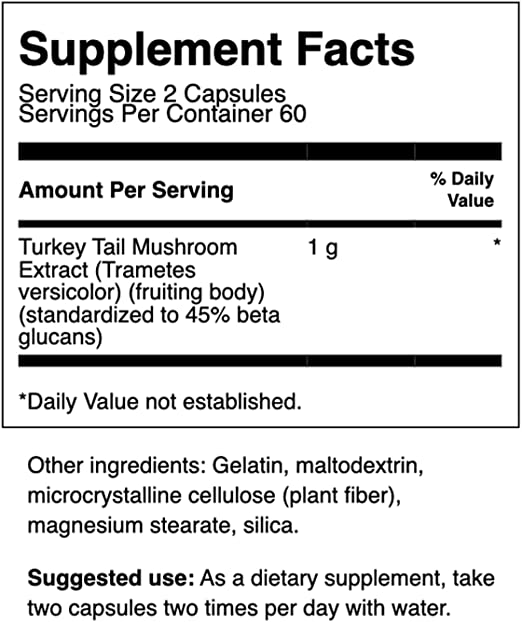 Hongo Turkey Tail 500mg (120 caps), Swanson